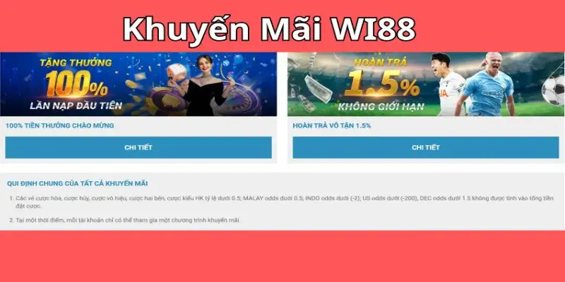 Khuyến mãi Wi88 siêu hấp dẫn, chốt ngay ưu đãi khủng 14 Khuyến mãi Wi88 siêu hấp dẫn, chốt ngay ưu đãi khủng
