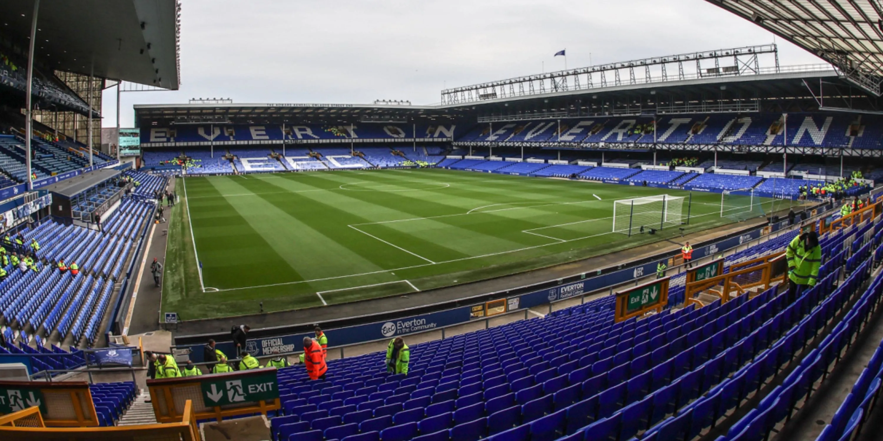 Toàn cảnh sân vận động Goodison Park, sân nhà lịch sử của CLB Everton