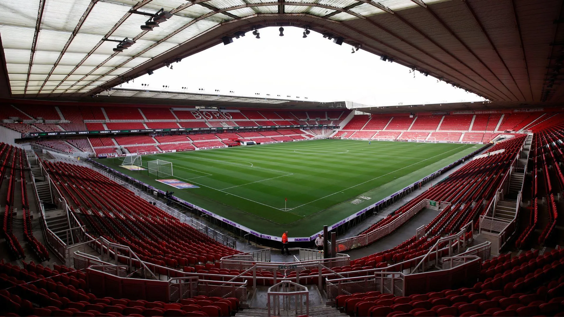 Sân vận động Riverside, sân nhà của Middlesbrough, nơi các tài năng trẻ như Harley Hunt đang phát triển