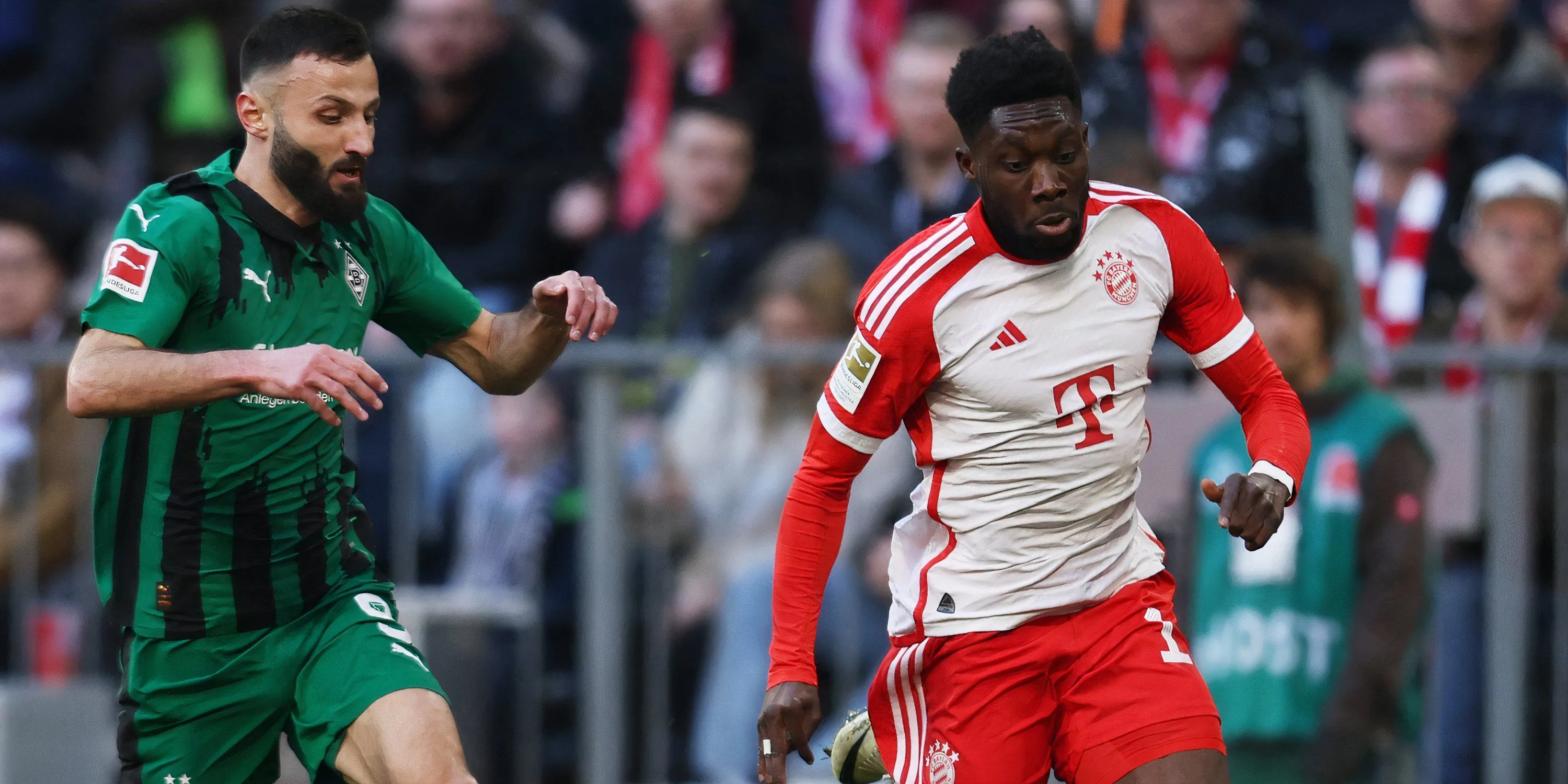 Tiền đạo Franck Honorat trong màu áo Monchengladbach tại Bundesliga
