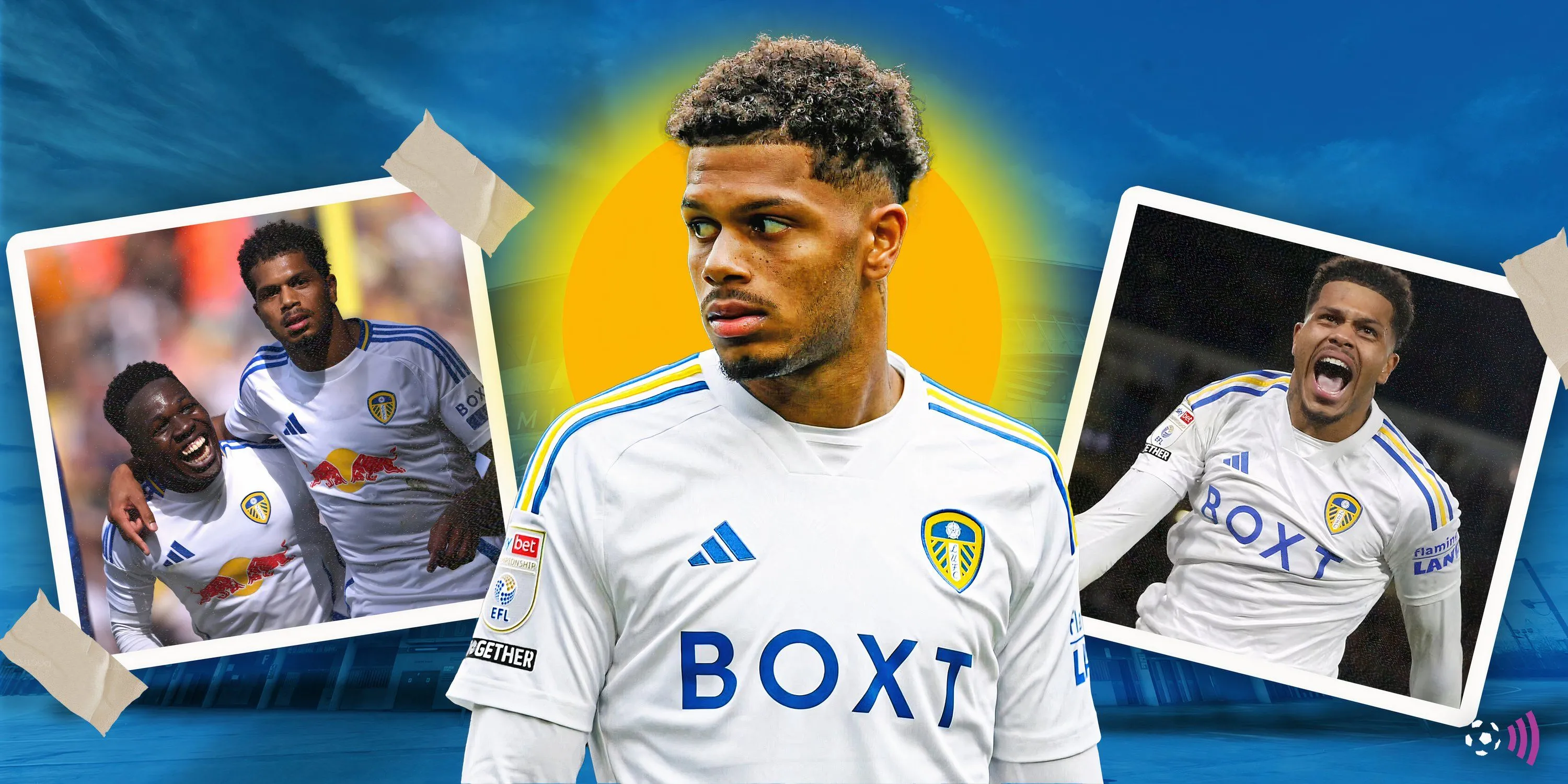 Tiền đạo Georginio Rutter thi đấu cho Leeds United