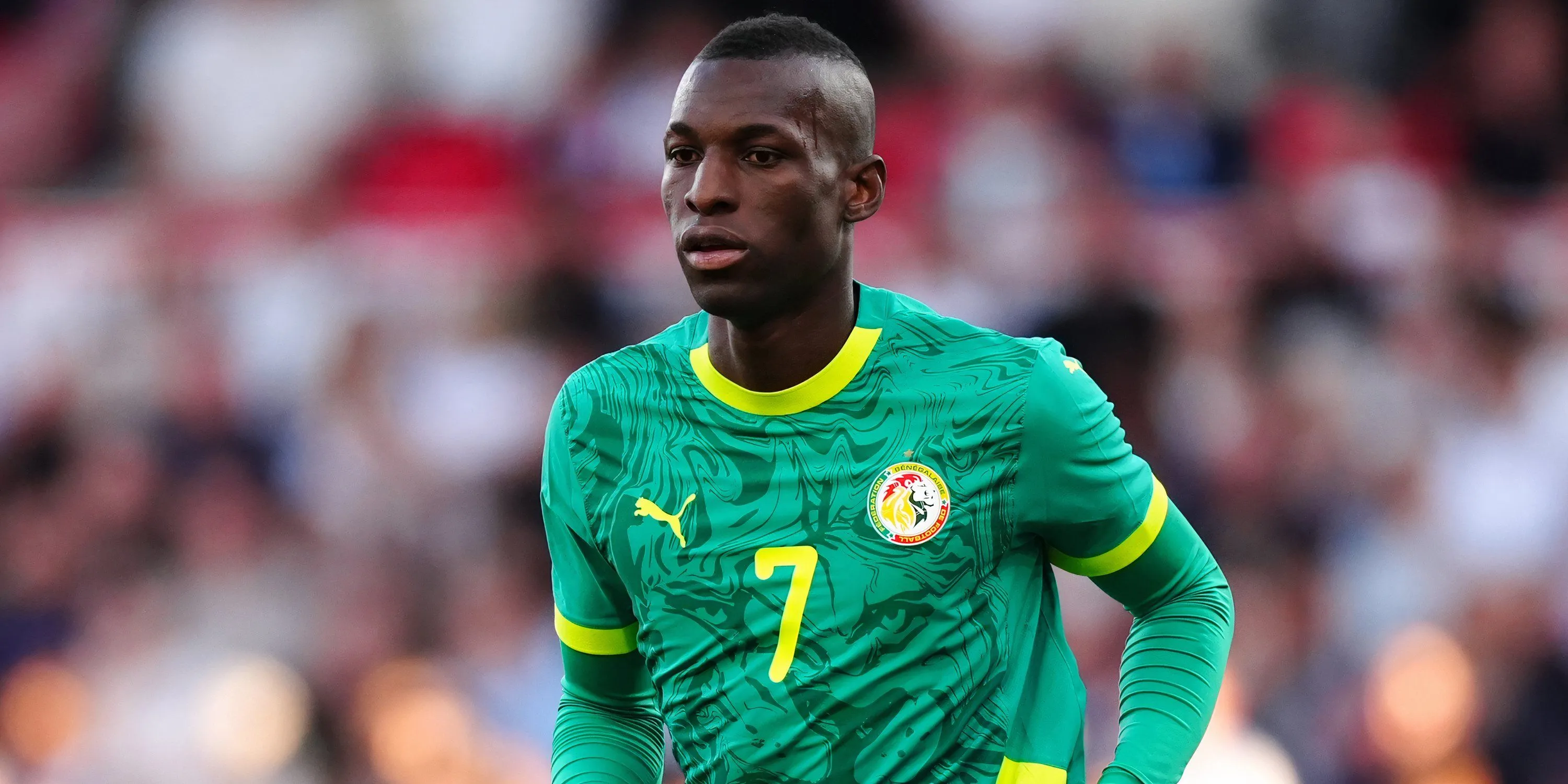 Tiền đạo Nicolas Jackson trong màu áo đội tuyển Senegal