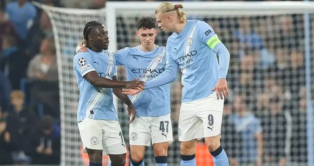Haaland tiếp tục tỏa sáng trong màu áo Manchester City