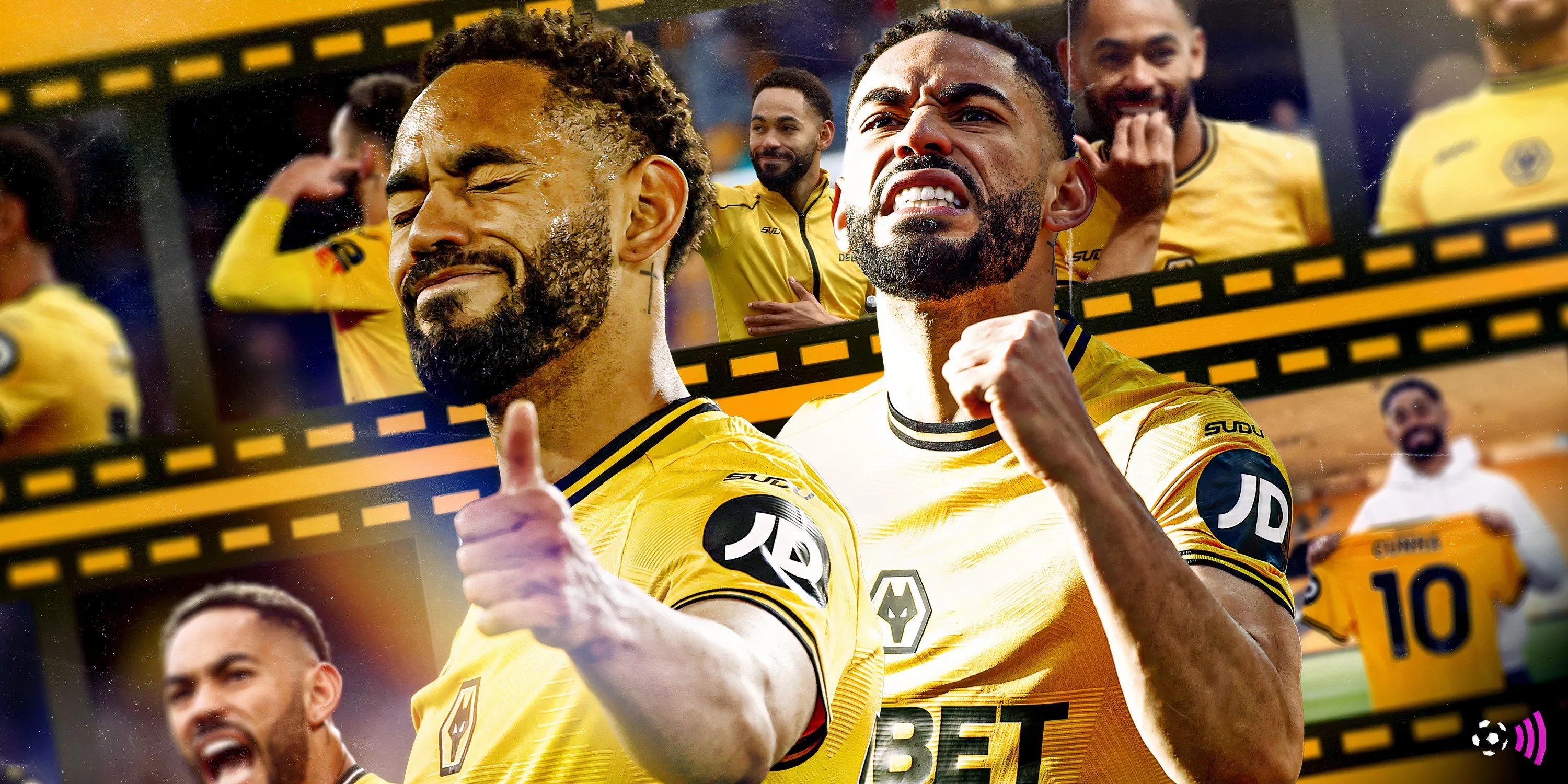 Matheus Cunha trong màu áo Wolverhampton, một trong những cầu thủ chủ chốt mà Wolves đã mất trong kỳ chuyển nhượng hè này