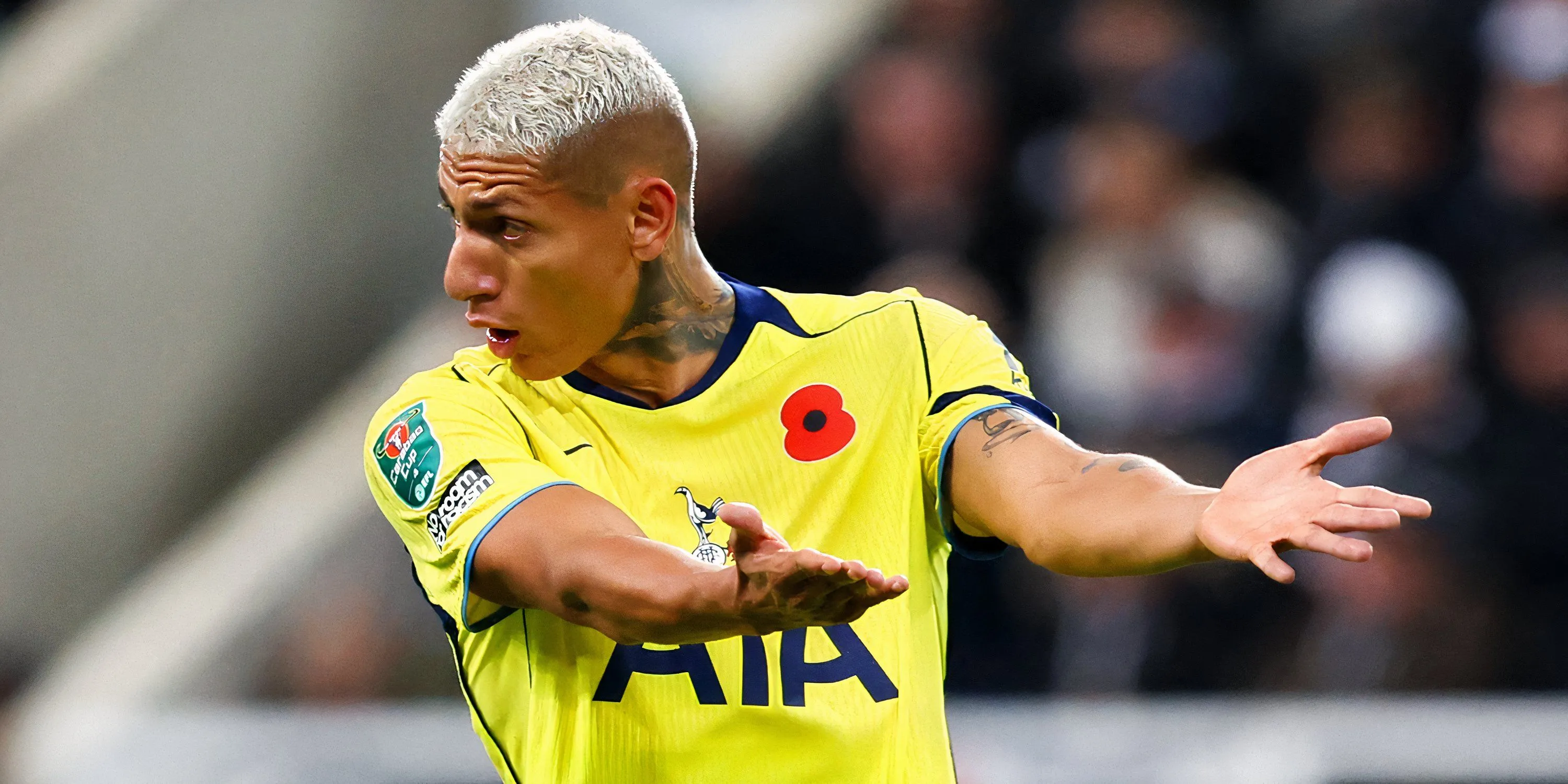 Richarlison trong áo Spurs sau một trận đấu gần đây